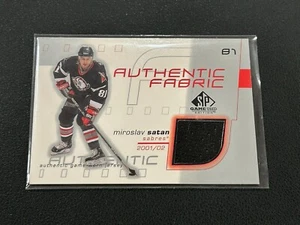 2001-02 SP Game Used Authentic Fabrics Miroslav Satan #AF-MS - Picture 1 of 2