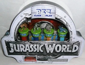 Pez Jurassic World Click & Play Regalo Estaño 2018 con 6 Pez Candies - Imagen 1 de 2