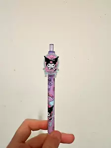 Set of 8 Kuromi Sanrio Click Top Ballpoint Pens Purple - Kuromi Crown Throne - Picture 1 of 2