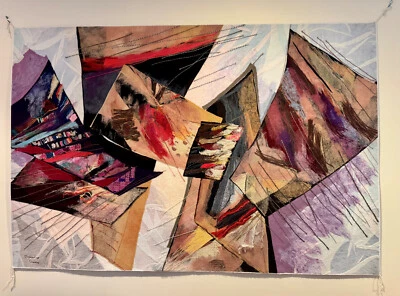 Alfombra colgante de pared/tapiz arte abstracto Smadar Livne original firmada única clase 94 Foto 1 de 4