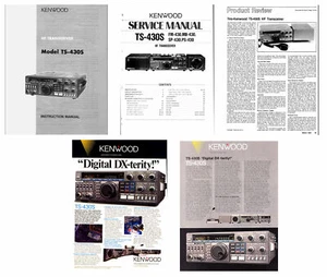 KENWOOD TS-430S INSTRUCTION + SERVICE MANUAL + COLOR ADS + REVIEW - 32LB PAPER - Picture 1 of 1