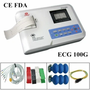 CONTEC EKG EKG Gerät ECG100G Digital 1-Kanal 12-Kanal Elektrokardiograph, USA - Bild 1 von 12