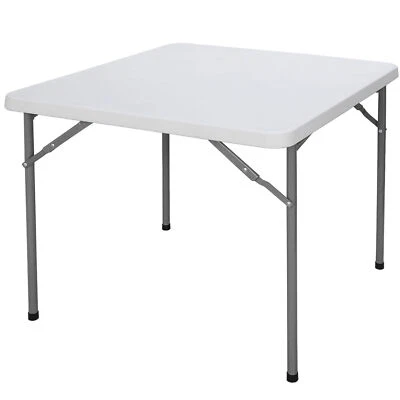 HomGarden 3ft Plastic Folding Table Square Card Utility Table for Picnic Camping - Image 1 of 4
