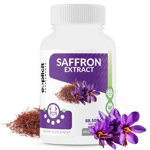 Saffron Extract, 88.5mg - Appetite Suppressant, Mind & Mood Booster – 60ct - Picture 1 of 8