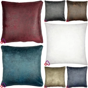 Handmade Rustique Velvet Cushion With Removeable Insert Soft Feel Decor Sofa Bed - Picture 1 of 9