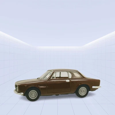 Solido modellino auto  Alfa Romeo GT Junior 1300 marrone scala 1.43 statico - Immagine 1 di 4