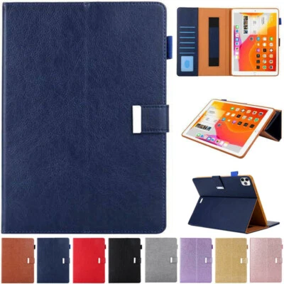 For iPad 7/8/9/10/11th Gen Air Mini Pro 11 2025 Leather Wallet Smart Case Cover - Image 1 of 4