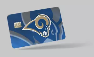 LOS ANGELES RAMS , NFL , 2 pc credit card skin & DEBIT CARD,TROLLEY & GYM - Picture 1 of 17