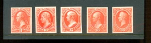 USA Scott O17 O19 O21 O23 O24 as card proofs - Picture 1 of 1