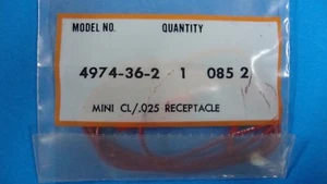 Pomona 4974-36-2 INSULATED MINI GATOR CLIP TO SQUARE PIN RECEPTACLE 36" RED - Picture 1 of 5