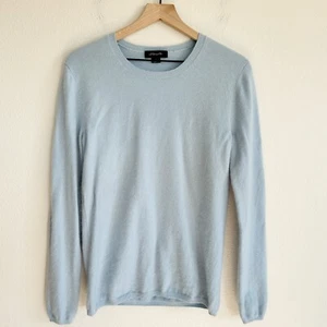 Christopher Fischer Sweater Women XL Blue Cashmere Blend Pullover Classic Preppy - Picture 1 of 8