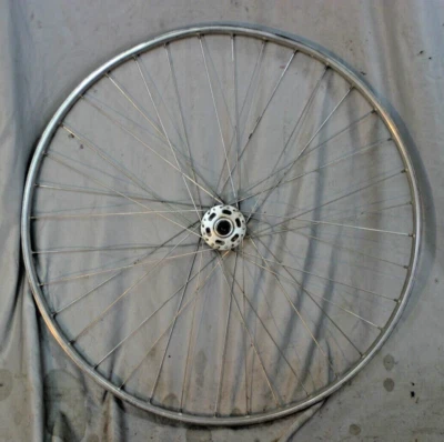 Normandy High Flange 700c Front Road Bike Wheel Silver 94/25mm 36S AV US Shipper - Image 1 of 4