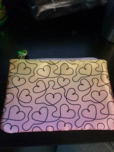 Ipsy Abstract Hearts Glam Cosmetics Bag ~ Bag Only NEW ~ 7 X 5 Inches - Picture 1 of 4