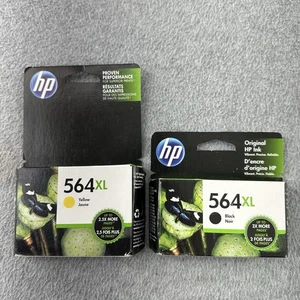 GENUINE HP 564XL BLACK Ink High Yield Cartridge CN684WN SEALED BOX 2021 Lot - Picture 1 of 8