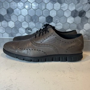 Zapatos Oxford Cole Haan Zerogrand Punta de Ala Cuero Pulido Pavimento Talla 15 M - Imagen 1 de 20