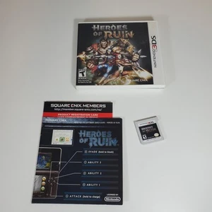 Heroes of Ruin Nintendo 3DS 2012 Action RPG Square Enix gioco completo CIB - Foto 1 di 6
