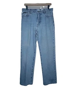 Vintage 90's Calvin Klein Jeans Low Rider Button Zip Double Stone Wash Womens 11 - Bild 1 von 16
