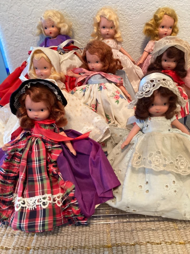Nancy Ann Storybook Assortment of Bisque Collector Dolls SH JT Frozen Leg - Image 1 of 4