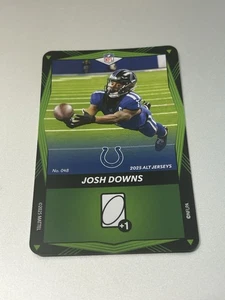 2025 Uno Elite Alt Jersey Green - JOSH DOWNS #048 Indianapolis Colts Football - Picture 1 of 2