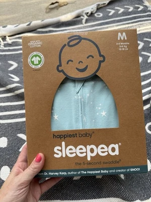 Happiest Baby Sleepea 5-Second Swaddle Sleep Size Medium 2-4 Months 12-18 Pds - Image 1 of 3