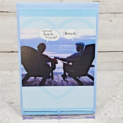 Tarjeta de felicitación de aniversario Hallmark 5x7 azul pareja pedo broma humor amor Foto 1 de 4