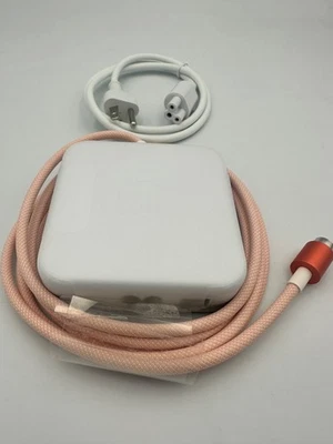 Genuine Apple iMac 24" M1 Power Adapter Orange A2290 - New with Wall Cable - Image 1 of 4