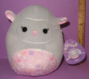 Squishmallows Kellytoy Elea Lamb Easter FACTORY ERROR GRAY FACE Rare 2023 - Picture 1 of 4