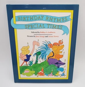 Signed 1st Ed Book BIRTHDAY RHYMES SPECIAL TIMES Bobbye S Goldstein To Nancy - Bild 1 von 15