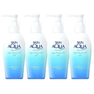 Rohto Skin AQUA UV Super Moisture Gel Sunscreen SPF50+/PA++++ 110g 4 Pack - Picture 1 of 7