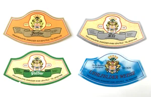 4 x Bierflaschen-Halsetiketten , Brauerei ZWANZGER , Uehlfeld / Franken #1278# - Bild 1 von 1