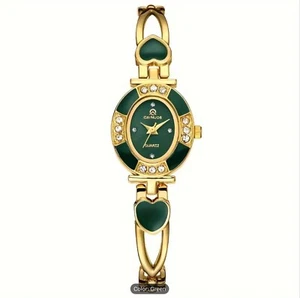 Luxury Fashion Women Quartz Watch Diamond Inlaid Waterproof Bracelet Wristwatch - Picture 1 of 8