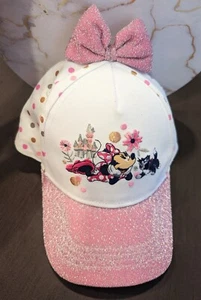  Authentic Disney Parks Minnie Ears Hat Youth Kids Size- Pink/White/Polka Dot.  - Picture 1 of 6