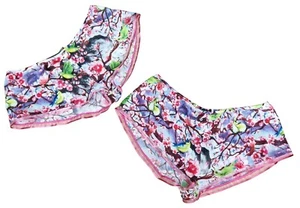 SCRUMPIES OF MAYFAIR 2 x Ladies Fuji French Knickers Floral Multicolour No Box - Picture 1 of 6