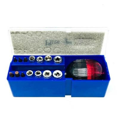 15 Pcs SAE Socket, Mixed Bits, Handle Set, Hand Tools Equipments w/ Case - Image 1 of 4