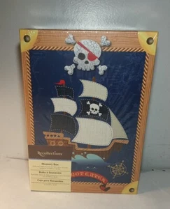 RECOLLECTIONS PIRATE MEMORY BOX, HOLDS 1,000 4"X6" PHOTOS OR 14 DVDS OR 18 CDS - Picture 1 of 2