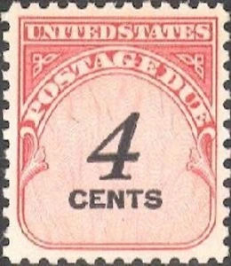 US #J092 MNH 1959 4¢ Postage Due Numeral - Picture 1 of 1