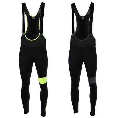 AIRTRACKS Thermo Fahrradhose Lang Trägerhose Pro Team II / 3D Coolmax Gepolstert