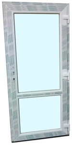  Kunststoff Mehrzwecktüre Tür 95x205 cm (weiß), MZT7, neu - Bild 1 von 5