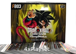 4x Dragon Ball Super TCG - Fusion World Raging Roars FB03 C/UC/R English NM/M - Picture 1 of 1