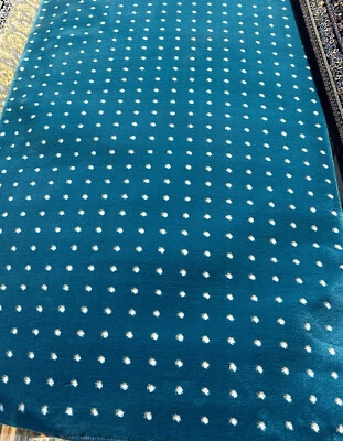 TAPIS DE COULOIR OVALE BON MARCHÉ STYLE ORIENTAL 87x400 CM COULEURS BLEUES COUREUR - Photo 1/4