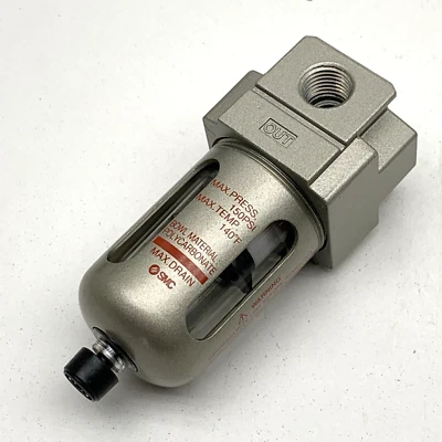 SMC AF20-N02-CZ Modular Compressed Air Filter 1/4" NPT, 150PSI, Auto Drain - Image 1 of 4