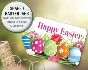 Ostergeschenk-Etiketten. Korbetiketten für Ostern, Hase Geschenketikett. Frohe Ostern Tag 24d - Bild 1 von 3