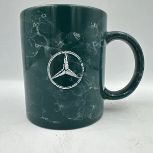 Green Mercedes Benz Etched Raised Logo 10oz Coffee Mug Coffee Cup Car - Picture 1 of 5