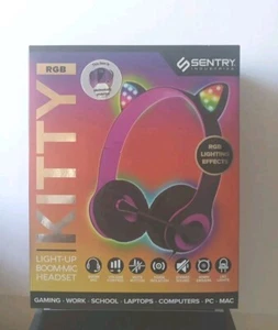 Auriculares Kitty con EFECTOS ILUMINADORES y Boom Mic + 10 Características - Imagen 1 de 8