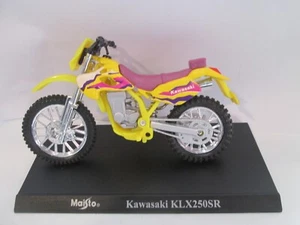MODELO MOTO KAWASAKI KLX250SR ESCALA 1-18 MAISTO SIN SOPORTE CON ZÓCALO - Imagen 1 de 1