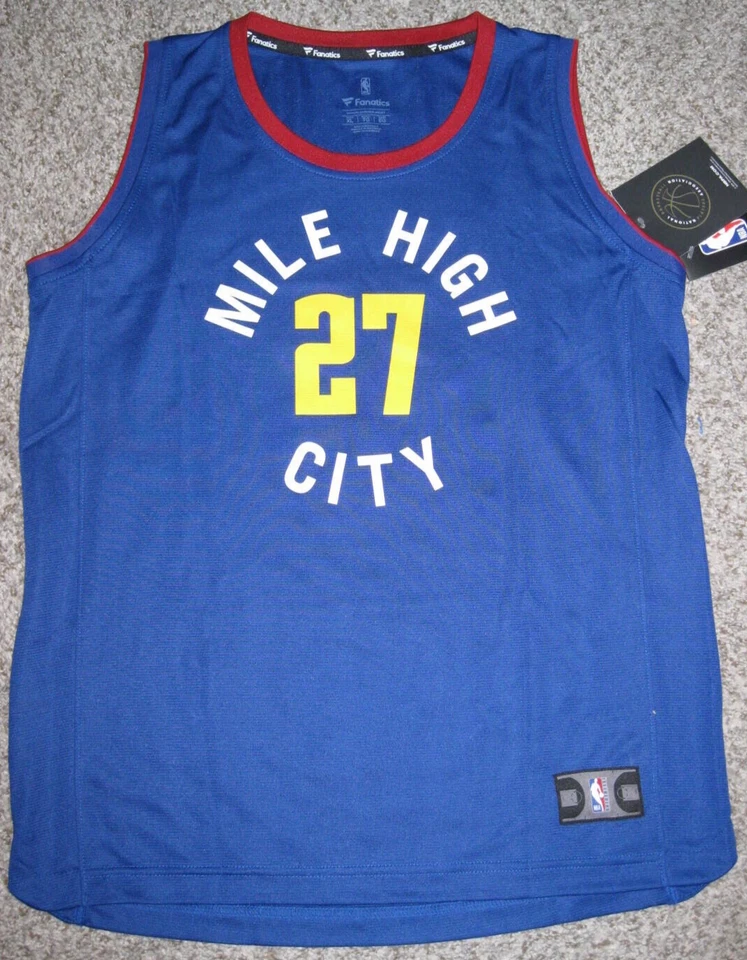 Jamal Murray Denver Nuggets YOUTH XL Fanatics Blue Mile High City Replica Jersey