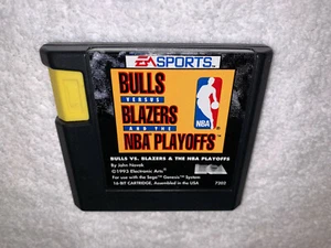 Bulls vs. Blazers and the NBA Playoffs (Sega Genesis, 1993) Game Cartridge Exc! - Picture 1 of 2