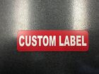 Laser Engraved Plastic Custom Caravan Car Boat Safety Label Sign - 3m Adheisive
