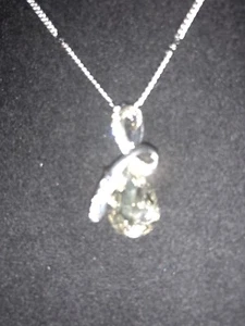 Anhänger Kette Kristall Choker Chunky Latz, klar, Halskette Damen Modeschmuck - Bild 1 von 2