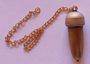 PENDULO PARA RADIESTESIA TIPO BELLOTA PORTATESTIGO # 891 - Imagen 1 de 2
